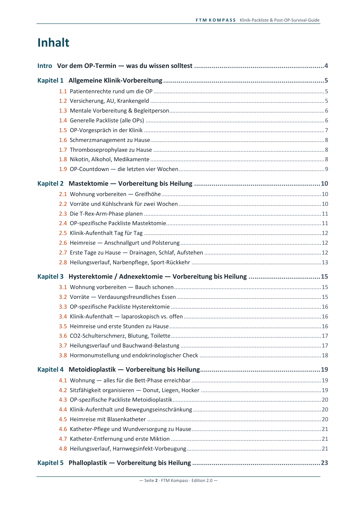 Vorschau 2 aus Klinik-Packliste & Post-OP-Survival-Guide